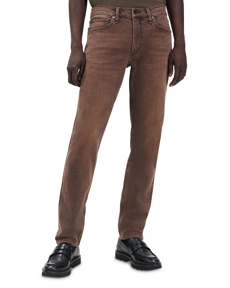 ラグアンドボーン メンズ ボトムス ジーンズズボン下 か細い相応う デニム rag \u0026 bone Fit 2 Authentic Stretch 32\" Slim Fit Jeans Brownstone"