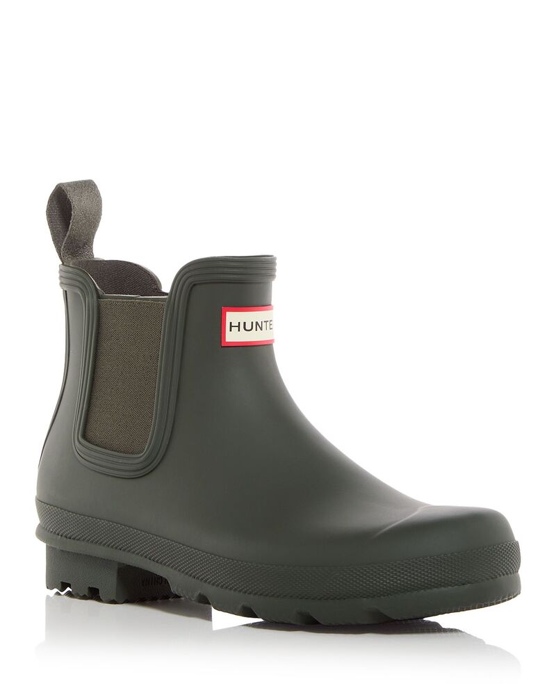 ハンター メンズ シューズ ブーツ・レインブーツ チェルシーブーツ チェルシー Hunter Men\'s Original Chelsea Boots Dark Olive オリーブ｜ReVida 店