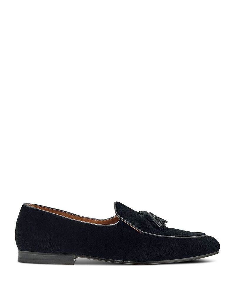 レイス メンズ シューズ スリッポン・ローファー 天鵝絨 REISS Men\u0027s Harry Velvet Belgian Loafers Black 黒いこと