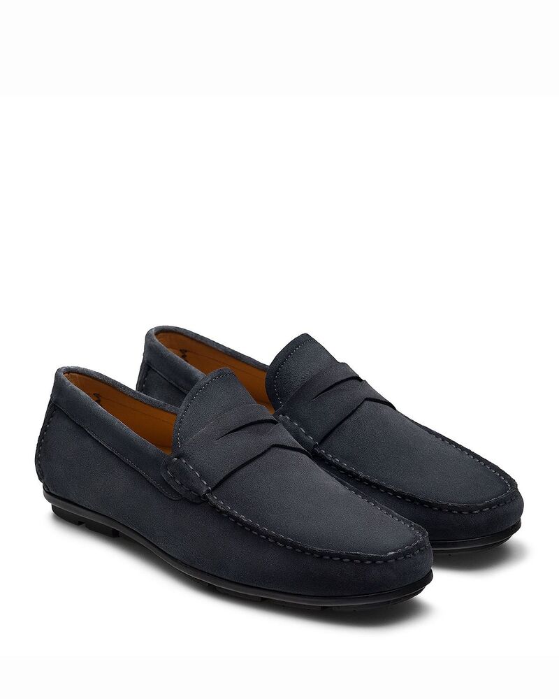 マグナーニ メンズ シューズ スリッポン・ローファー Magnanni Men\u0027s Monterey Penny Driver Loafer - Exclusive Navy 米国海軍