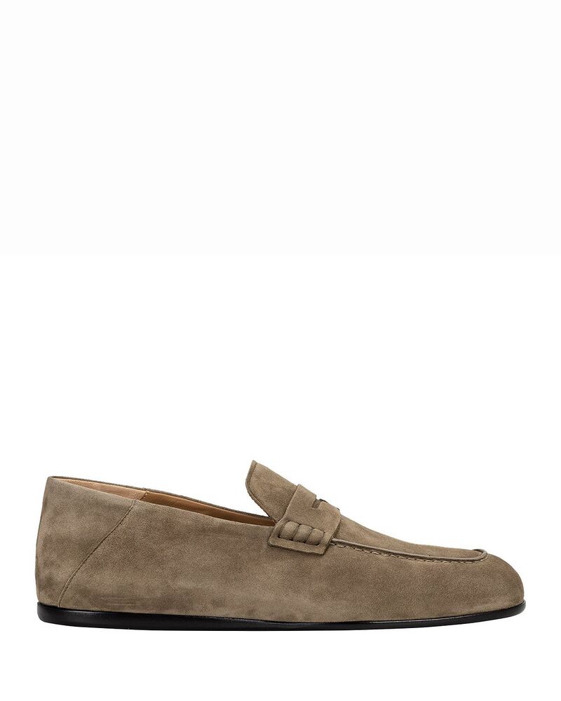 主任者 メンズ シューズ スリッポン・ローファー スエードクロス BOSS Men\u0027s Briann Suede Loafers Medium Green 緑であること