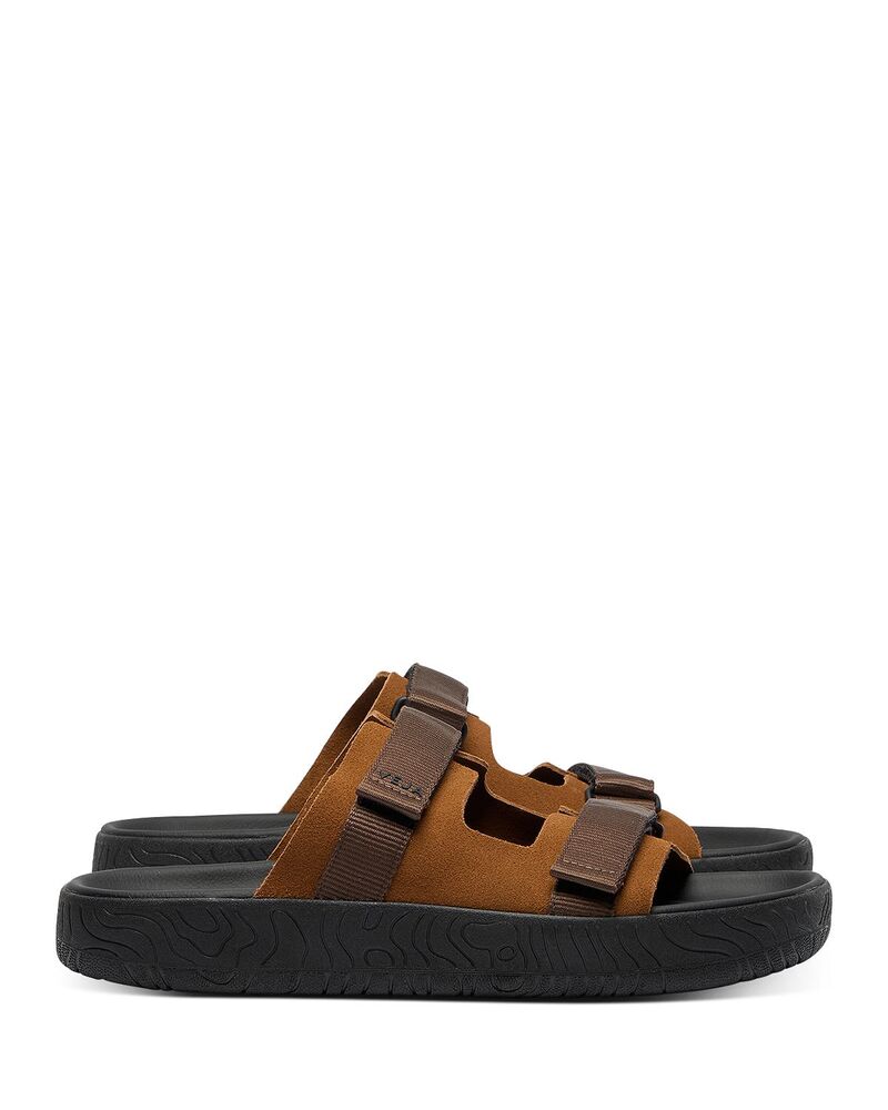 ヴェジャ メンズ シューズ サンダル VEJA Men\u0027s Arpoador Slide Sandals Cognac Black 黒いこと