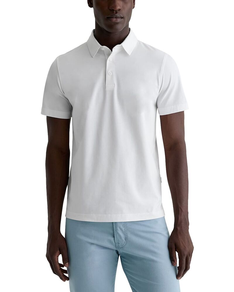 エージー メンズ トップス スポーツシャツ AG Classic Fit Polo Shirtrue White 白いこと