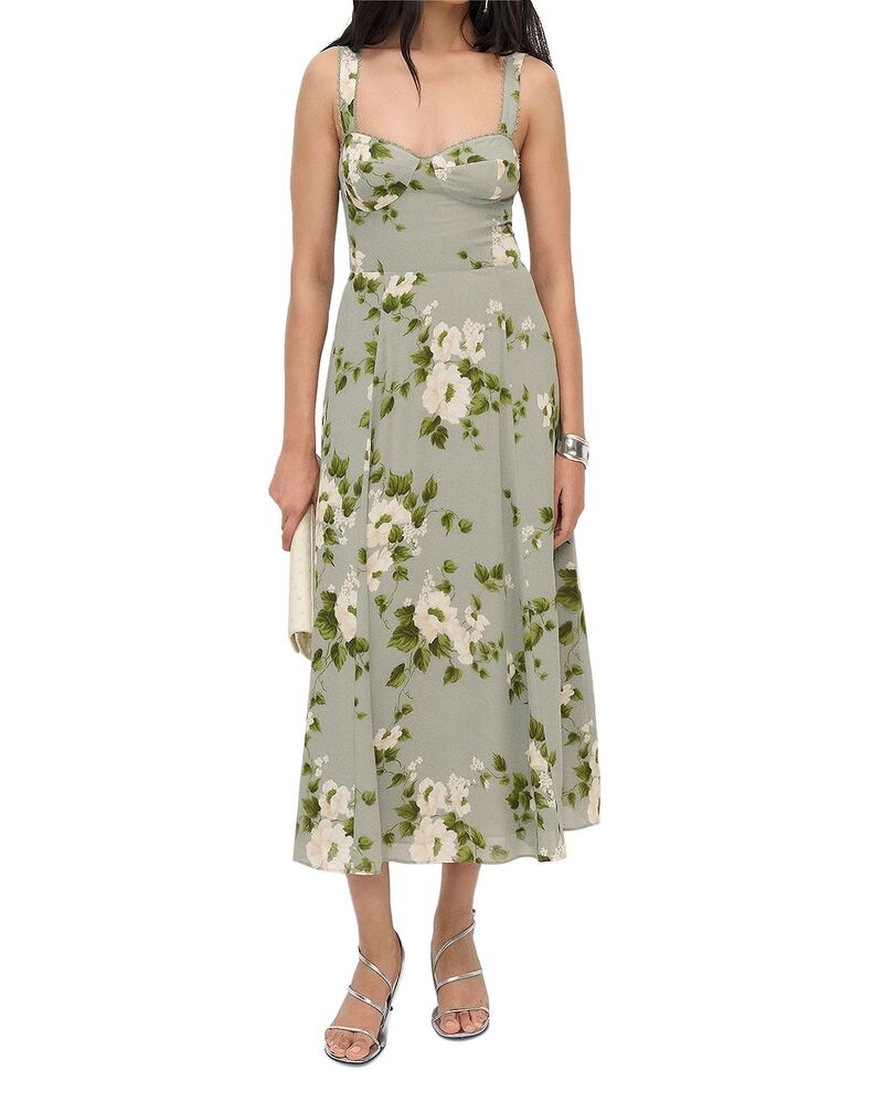 リフォーメーション レディース トップス ワンピース Reformation Lela Dress Greenery|ReVida 店