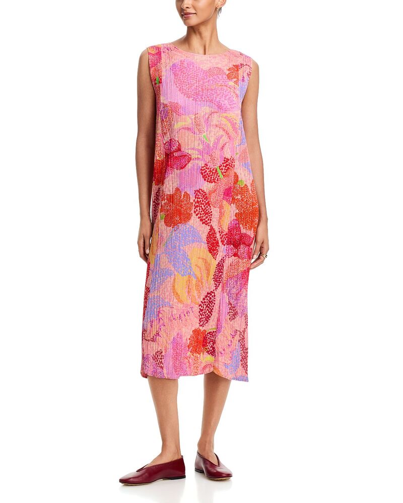 プリーツ プリーズ イッセイ ミヤケ レディース トップス ワンピース PLEATS PLEASE ISSEY MIYAKE Foggy Forest Dress Pink ピンク｜ReVida 店