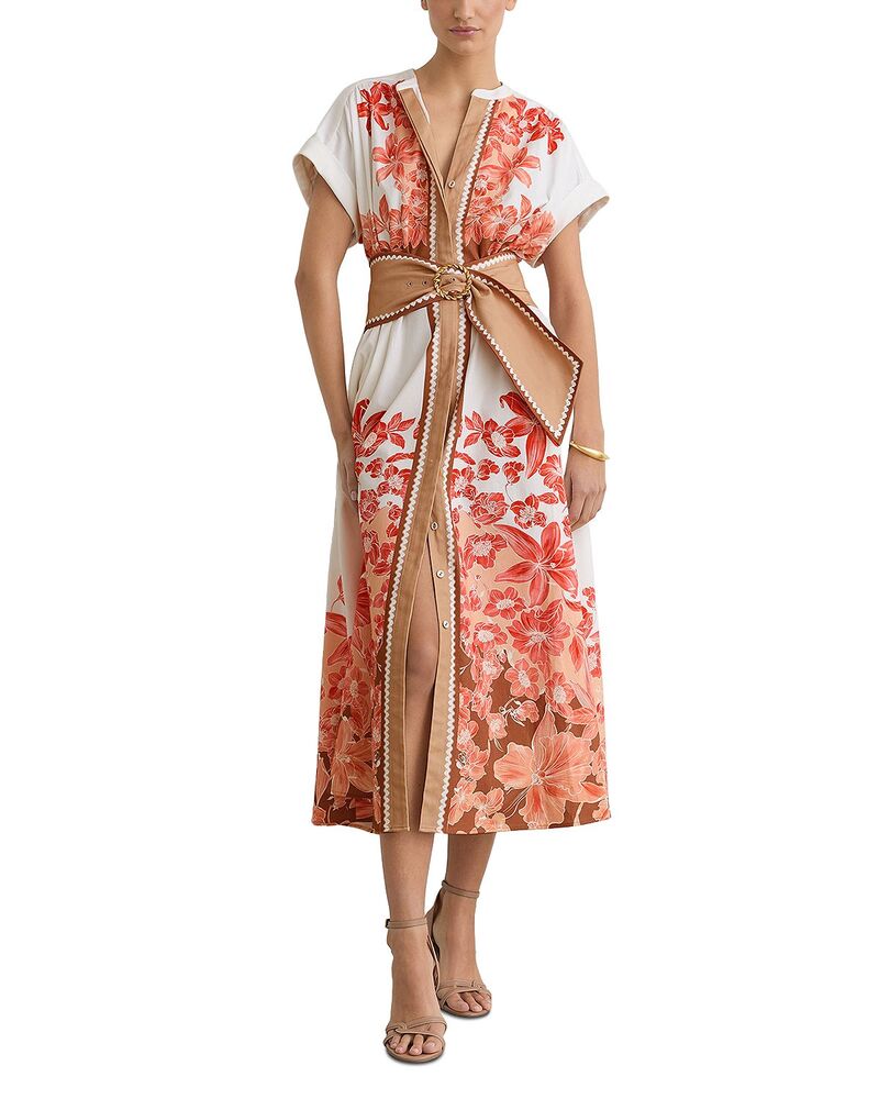 レイス レディース トップス 衣装 REISSawyer Beltedress Pink/Ivory 象牙色