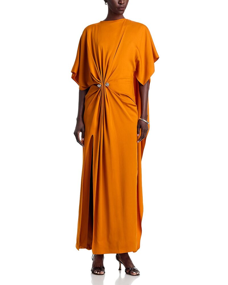 ブランドン・mx レディース トップス 衣裳 ドレープ Brandon Maxwellucia Drapedress with Cuff Link Hardware Sunset