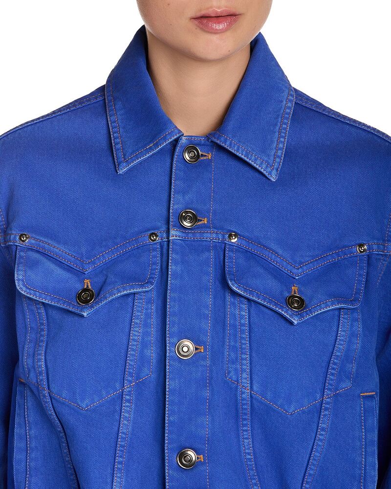 ヴェルサーチ レディース アウター 上衣・上衣 ジーンズ Versace Blouson Denim Jacket Sky Blue 青碧