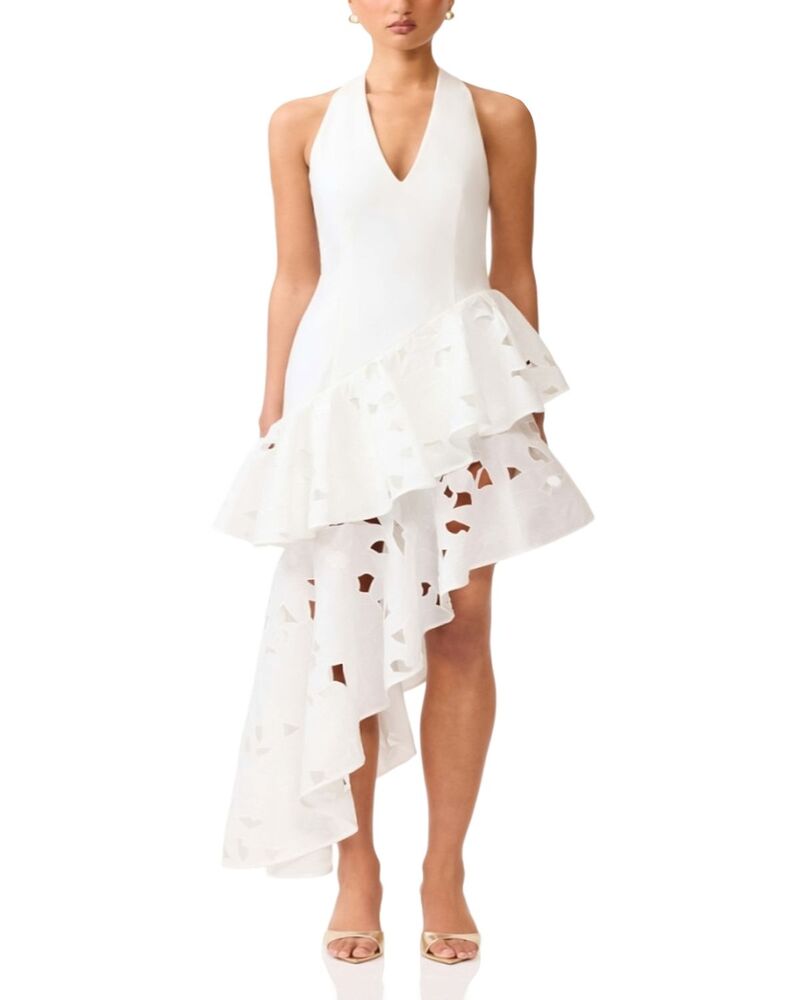 エリアット レディース トップス 衣装 非対称 Elliatt Elizabeth Asymmetrical Gown White 白いこと