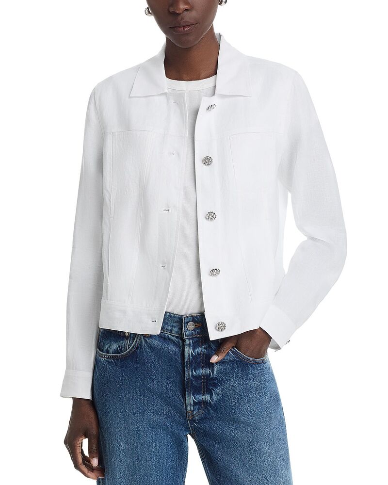 トッミーバハマ レディース アウター 上衣・上衣 Tommy Bahama Two Palms Jewel Button Jacket White 白いこと