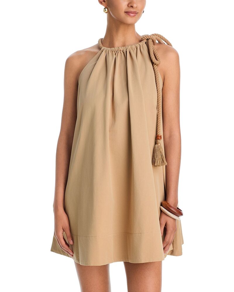 アクア レディース トップス ワンピース ミニ AQUA Swing Utility Mini Dress - Exclusive Khaki カーキ｜ReVida 店