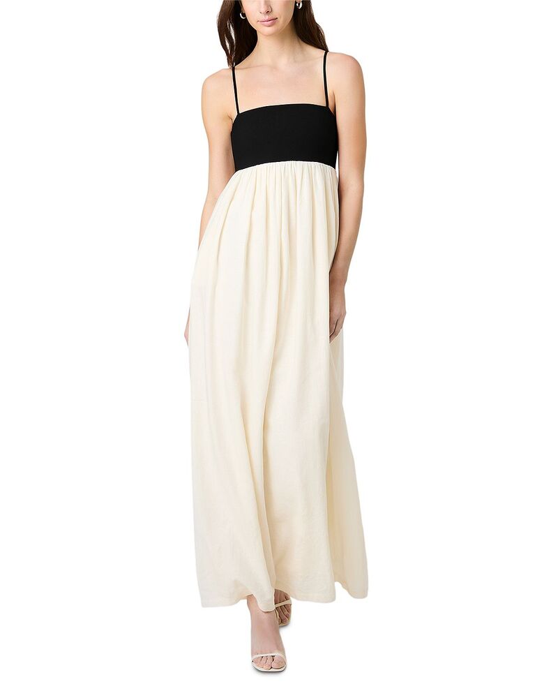 フレンチコネクション レディース トップス 衣装 マキシ FRENCH CONNECTION Phoebe Combo Alicia Maxi Dress Black/Porcelan Cream 皮膚軟化剤