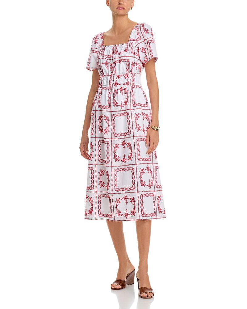 レイルズ レディース トップス ワンピース Rails Nanette Dress Ivory Red アイボリー｜ReVida 店