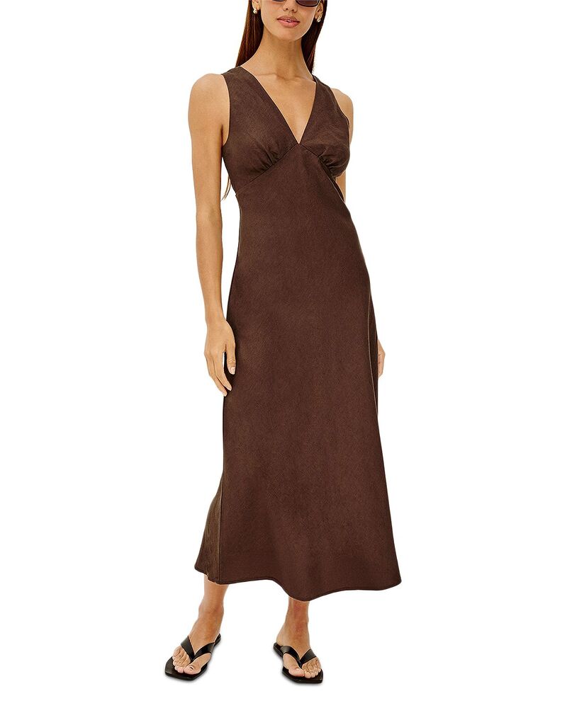 レイルズ レディース トップス ワンピース ミディ ノースリーブ Rails Avianna Sleeveless Midi Dress Espresso|ReVida 店