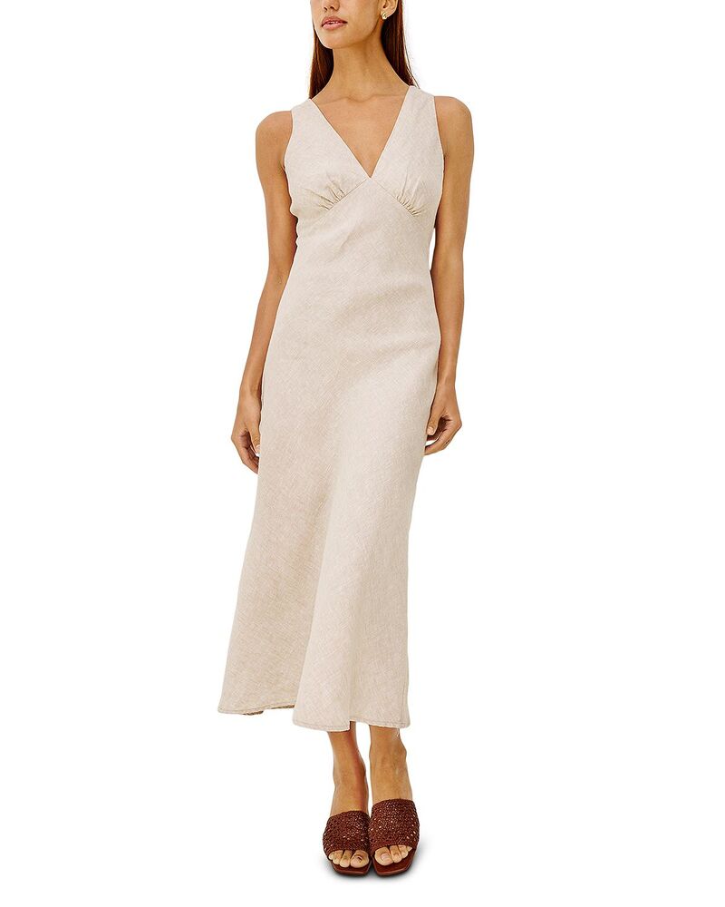 レイルズ レディース トップス ワンピース ミディ ノースリーブ Rails Avianna Sleeveless Midi Dress Heathered Flax|ReVida 店