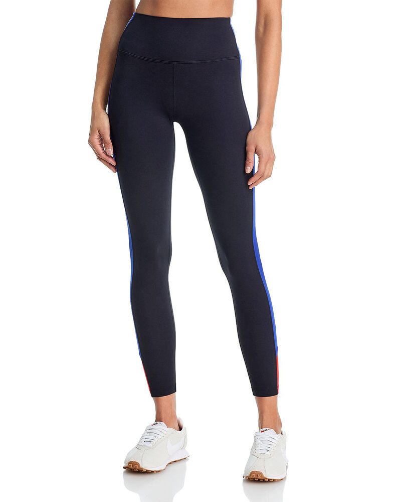 スピリッツフィフティファイブ レディース ボトムス レギンス ご機嫌酉の方角 Splits59 Monahigh Waist Rigor 7/8 Leggings Black/cobalt 黒いこと