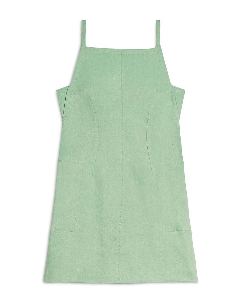 セオリー レディース トップス ワンピース ミニ Theory Apron Mini Dress Delicate Green グリーン|ReVida 店