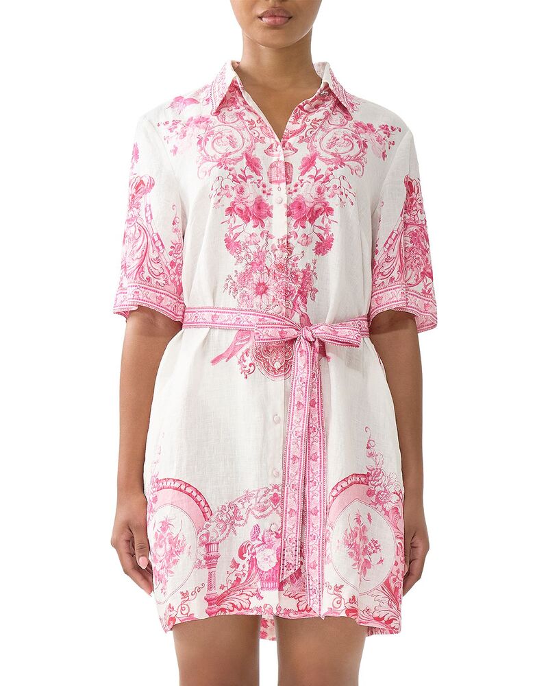 キャミラ レディース トップス プルオーバー Camilla Short Sleeve Shirtdress Living La Vida Rosa