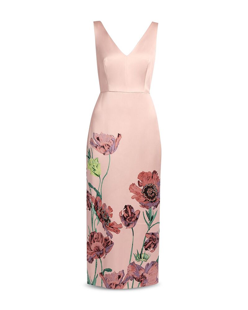 アーデム レディース トップス ワンピース フラワー柄 フラワー Erdem Floral Duches Dress Bellepoque Poppy Pink ピンク｜ReVida 店