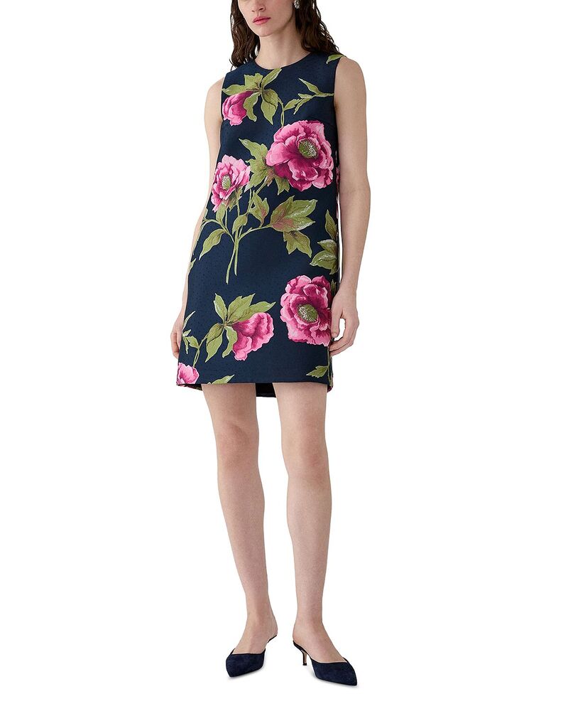 キャロライナヘレラ レディース トップス 衣裳 ノースリーブ Carolina Herrera Sleevelesshift Dress Midnight Multi マルチ色つや