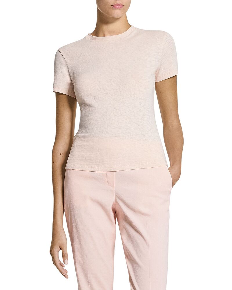行動論理 レディース トップス プルオーバー Theory Apex Tiny Tee Warm Pink サクラ色