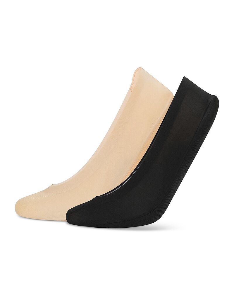 ヒュー レディース アンダー御召しもの ソックス HUE Archease Cushioned Insole Liner Socks Pack of 2 Assorted