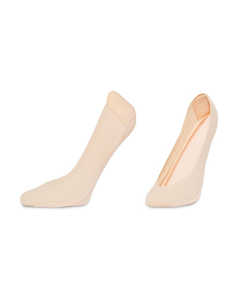 ヒュー レディース アンダー御召しもの ソックス 踵 HUE Heelbliss Cushioned Back Liner Socks Pack of 2 Assorted