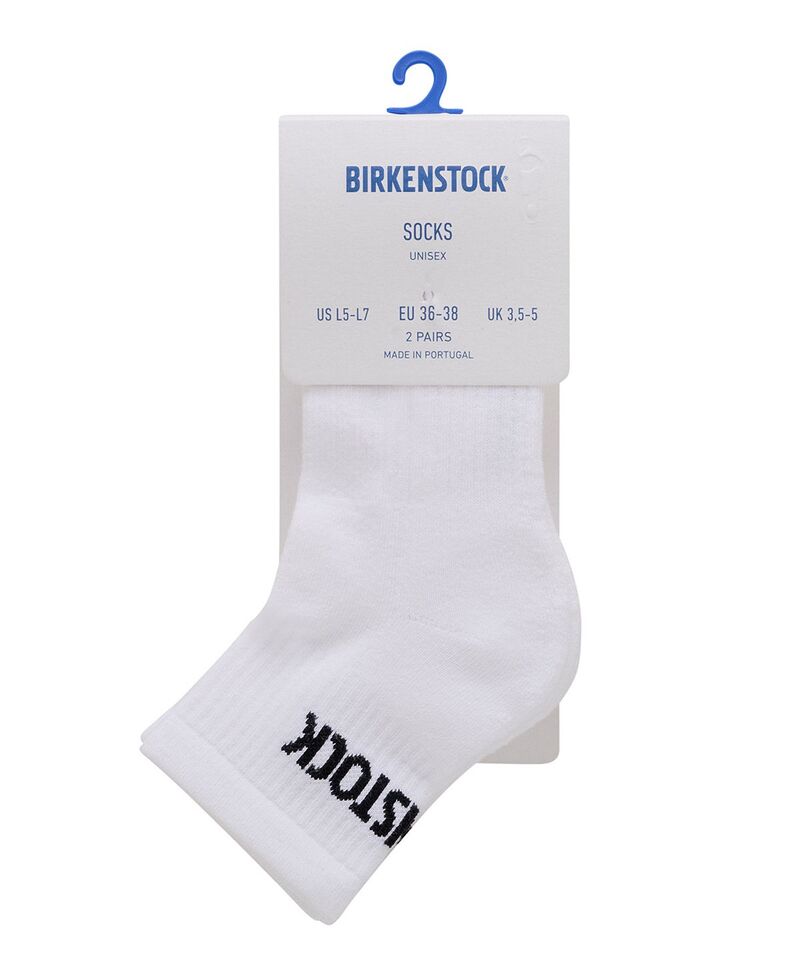 ビルケンシュトック レディース アンダーお召しもの ソックス 綿織物 Birkenstock Cotton Crew Socks Pack of 2 White 白いこと