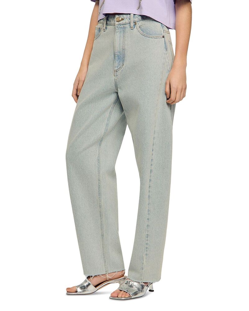 真砂ロ レディース ボトムス ジーンズズボン下 デニム Sandro Canada Faded Barrel Jeans インチ Light Blue Jean Light Blue Jean 青み