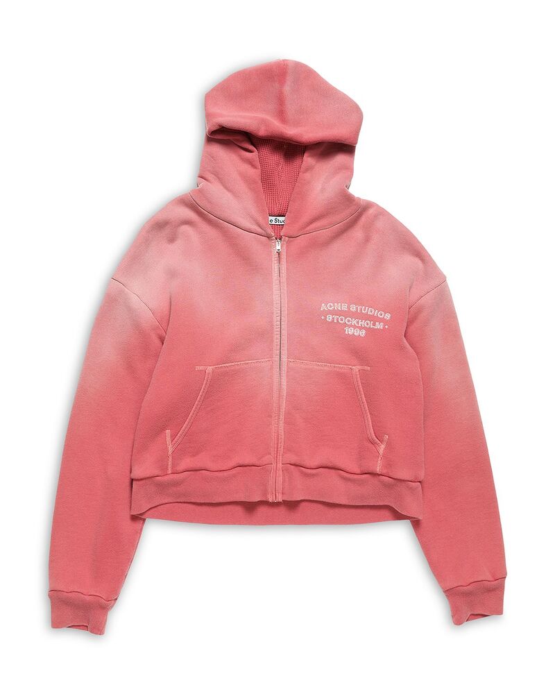 アクネ ストゥディオズ レディース アウター パーカー・スウェット シャツ Acne Studios Hooded Zip Sweatshirt Red レッド|ReVida 店