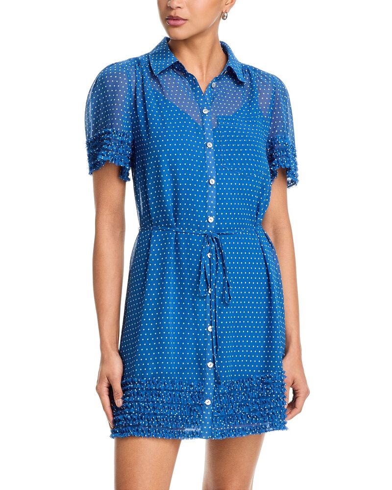 サンク セプト レディース トップス 衣装 Cinq Sept Pin Dot Galea Dress Twilight Bay/Ivory 象牙色