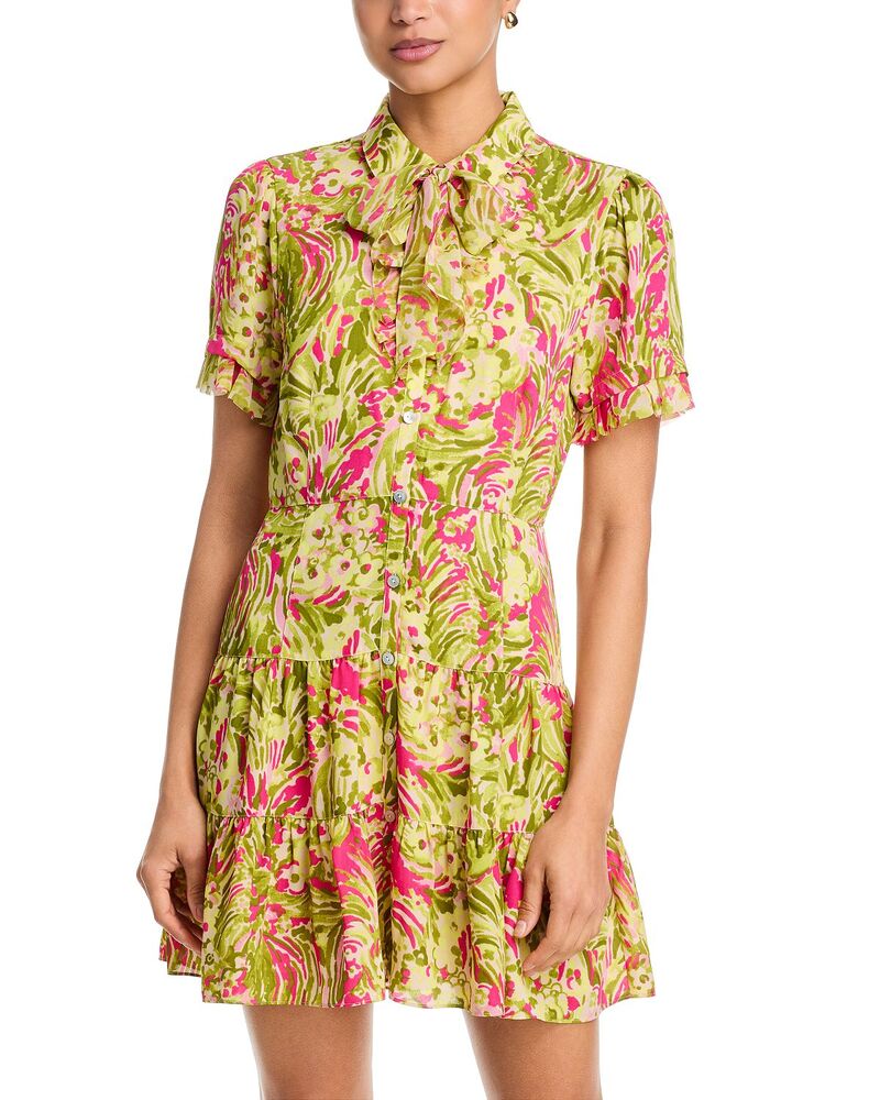 サンク セプト レディース トップス 衣装 Cinq Sept Daisy Swirl Karissa Dress Pink Amethyst Multi サクラ色