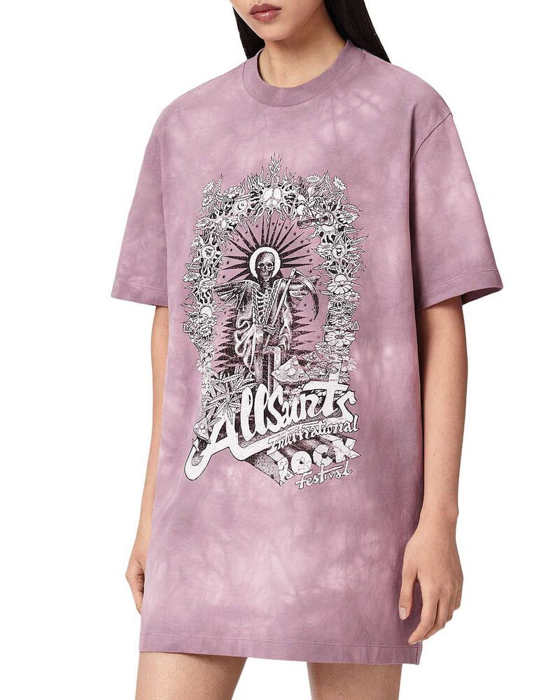 オールセインツ レディース トップス ティーシャツ ALLSAINTS Avalon Tee Dress Pink さくら色