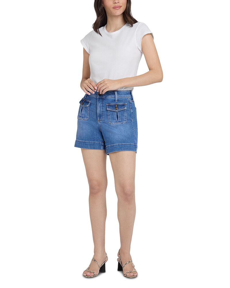 エヌワイディージェイ レディース ボトムス ハーフパンツ・ショーツ ショートパンツ デニム NYDJ NYDK Berkyn Relaxedenim Shorts Paradise Blue Paradise ブルー｜ReVida 店