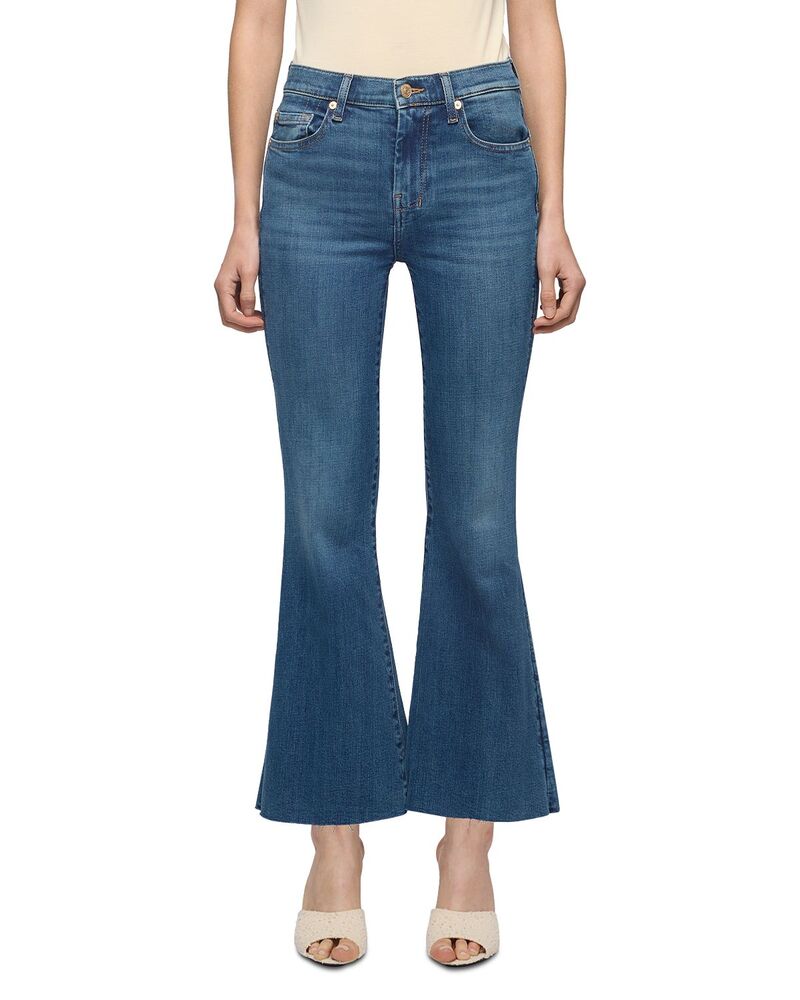 セブンフォーオールマンカインド レディース ボトムス ジーンズズボン下 クロップド デニム 7 For All Mankindojo Mid Rise Cropped Flare Jeans インチ Retro Fade Retro Fade