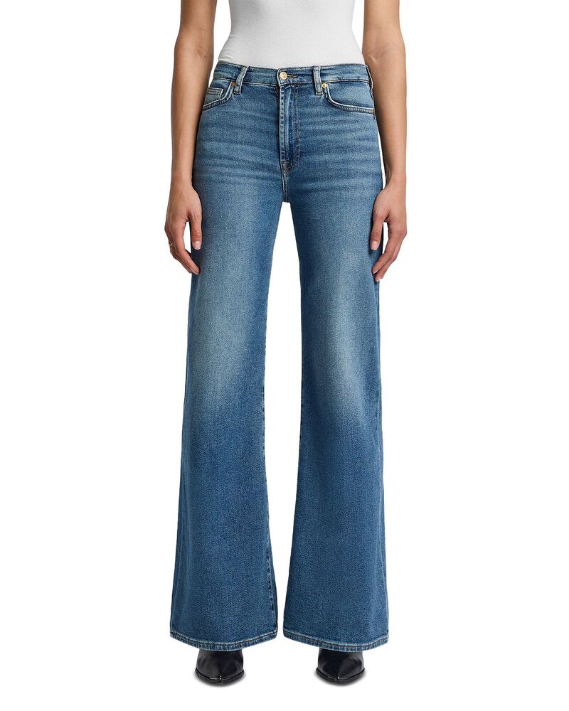 セブンフォーオールマンカインド レディース ボトムス ジーンズズボン下 ワイドレッグ デニム 7 For All Mankind Ultra High Rise Jo Wide Leg Jeansea Level