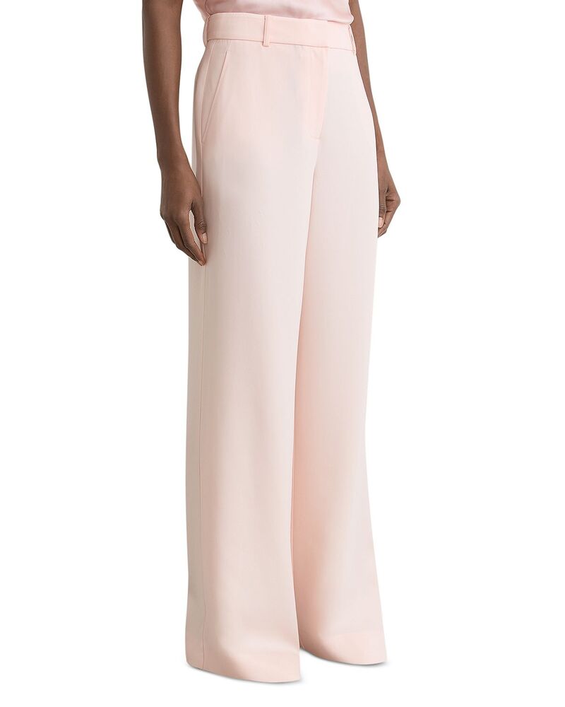 レイス レディース ボトムス カジュアルパンツ ワイドレッグ プチ REISS Petites Emilia Wide Leg Pants Pale Pink ピンク｜ReVida 店