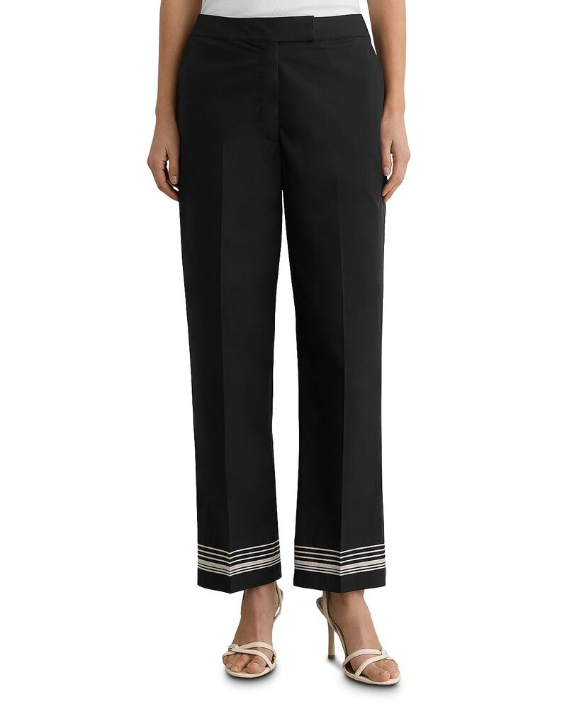 レイス レディース ボトムス カジュアルパンツ REISS Catrousers Black/Ivory アイボリー｜ReVida 店