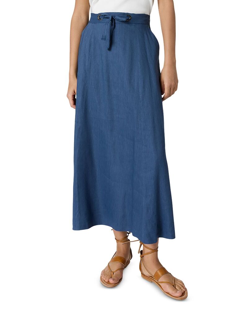 ジェラルド・ダレル レディース ボトムスカート Gerardarel Jihane Tie Waist Skirt Indigo インディゴ|ReVida 店