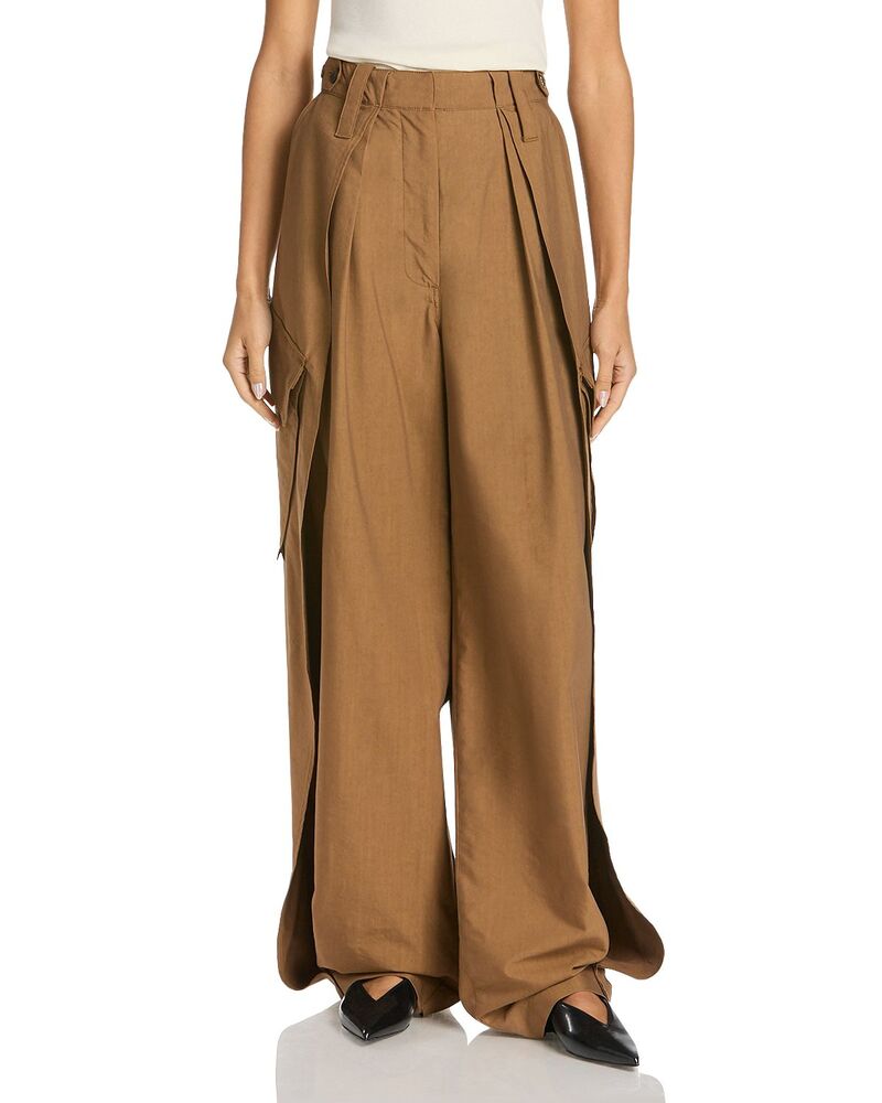 ステラマッカートニー レディース ボトムス 心地好いズボン下 カーゴパンツ Stella McCartney Layered Cargo Pants Pecan