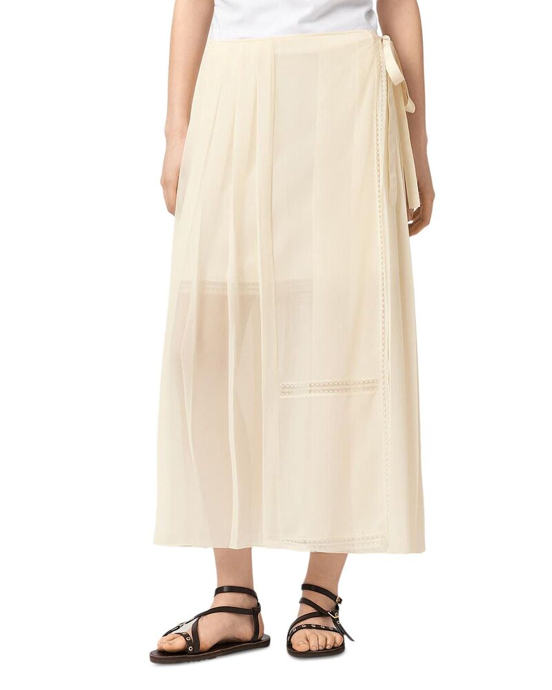 オールセインツ レディース ボトムスカート ALLSAINTS Clover Skirtofu White ホワイト|ReVida 店