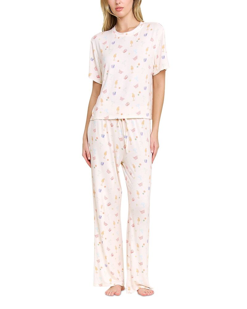 ハニーデュー インティメッツ レディース アンダーお召しもの ナイト爵お召しもの 刷り上げる Honeydew Printed Pajama Set Happy Hour
