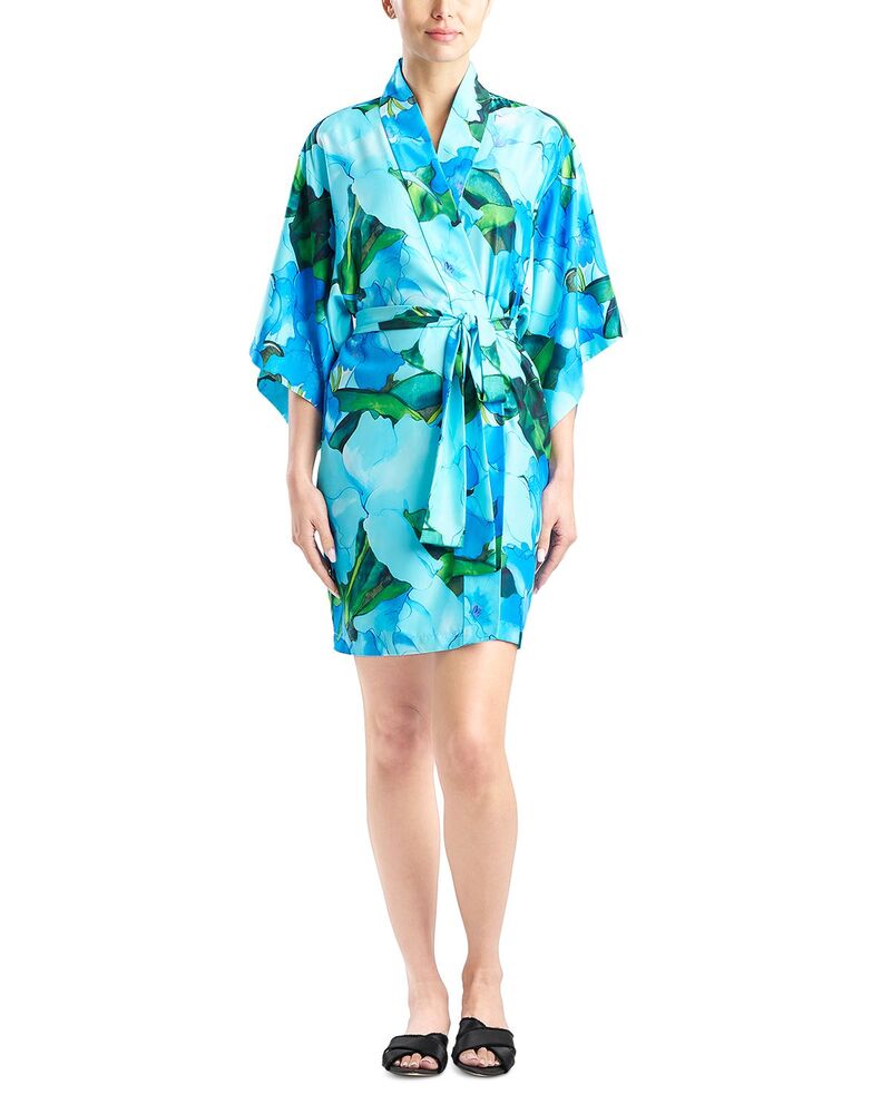 ナトリ レディース アンダーウェア ナイトウェア Natorisla Wrap Robe Blue ブルー｜ReVida 店
