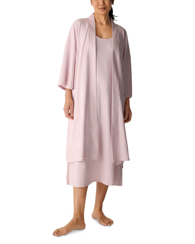 エイリーンフィッシャー レディース アンダー御召しもの ナイト爵御召しもの Eileen Fisher Three Quarter Sleeve Boxy Robe Crispink さくら色