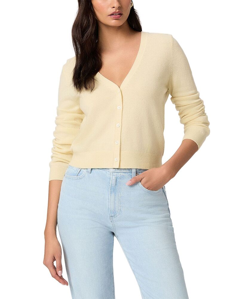 ページ レディース アウター ジレー プルオーバー PAIGE Brioche Cashmere Cardigan Sweater Sunshine Yellow 黄色