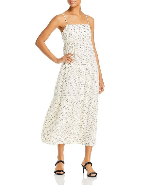 ワンピース バードット サイズ交換無料 レディース 送料無料 トップス トップス Black Whiteレディースファッション Black White Midi Tiered レディース バードット レディース ワンピース Printed Midi Dress Black White