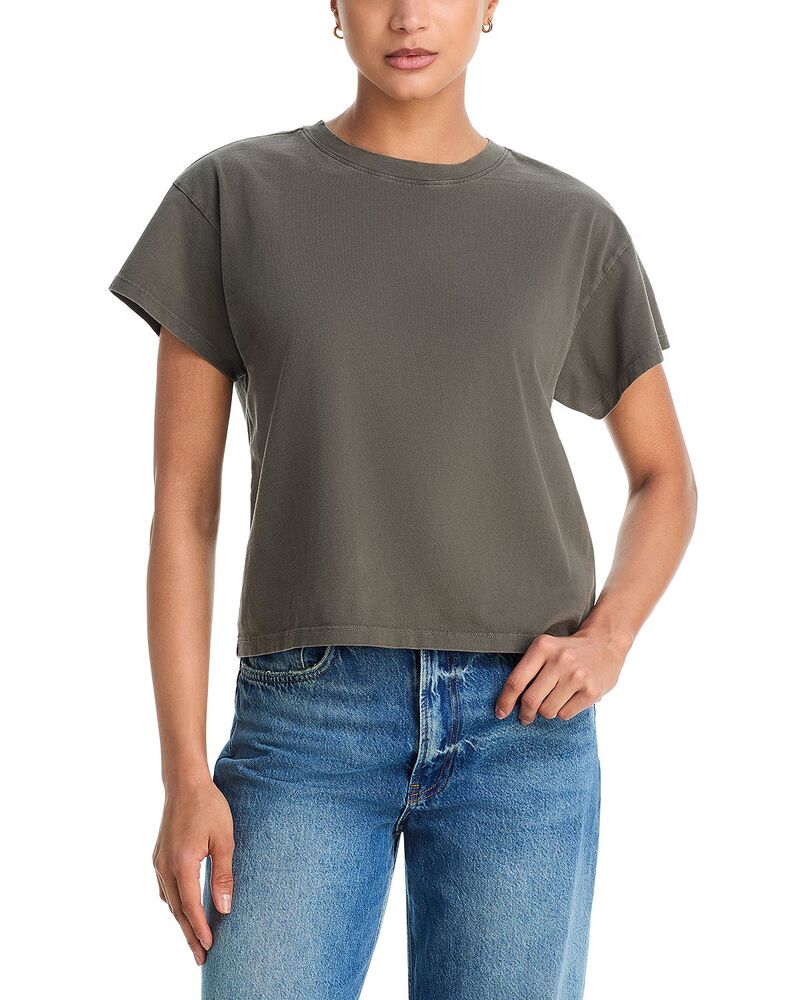 ラグアンドボーン レディース トップス Tシャツ rag & bone Distressed Washed Kelly Boxy Tee Slate スレート｜ReVida 店