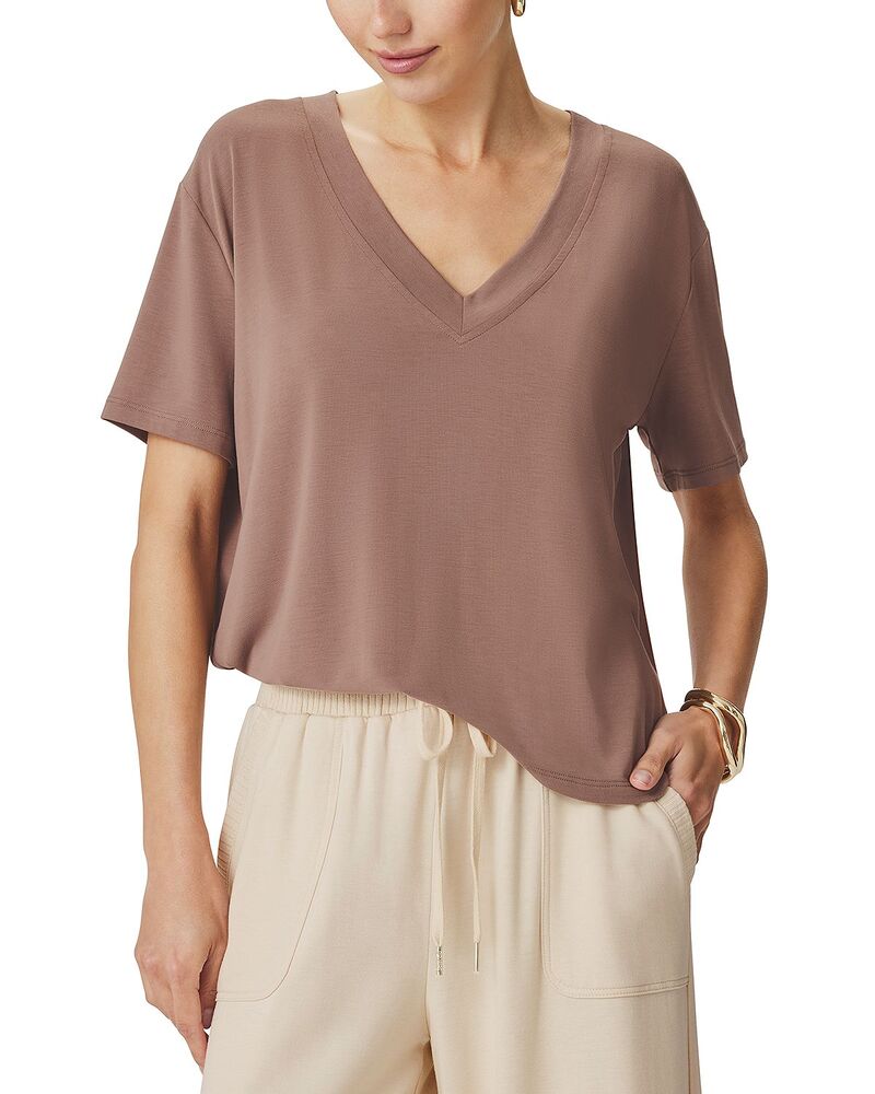 スプレンディット レディース トップス Tシャツ Vネック Splendid Kacey V Neck Tee Wicker｜ReVida 店