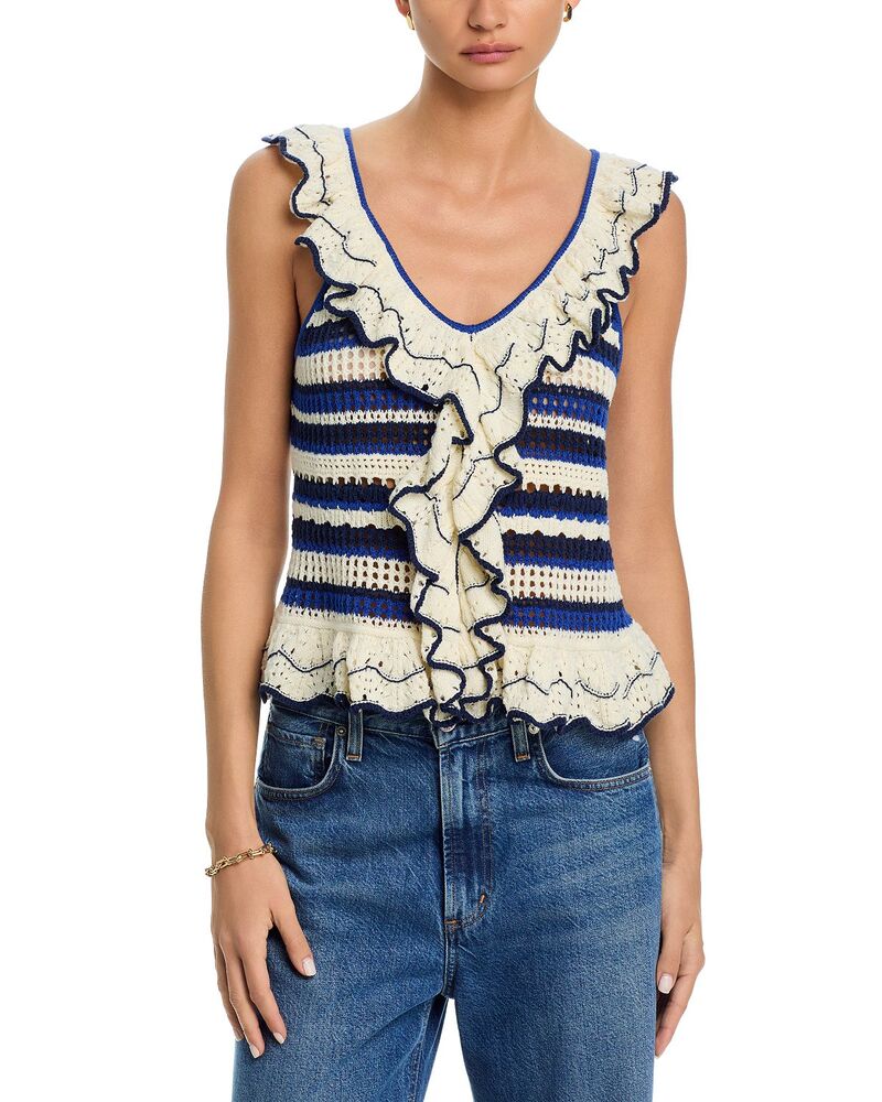 レイルズ レディース トップス シャツ ニット Rails Luci Knitop Crete Stripe ストライプ｜ReVida 店