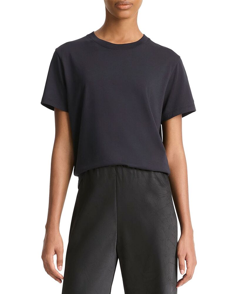 ヴィンス レディース トップス ティーシャツ 労働者の一団のど首 Vince Crewneck Tee Coastal Blue 青碧